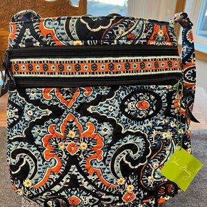 NEW Vera Bradley Marrakesh Triple Zip Crossbody Hipster Handbag Purse